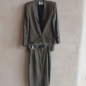 Kasper Olive Suit Set